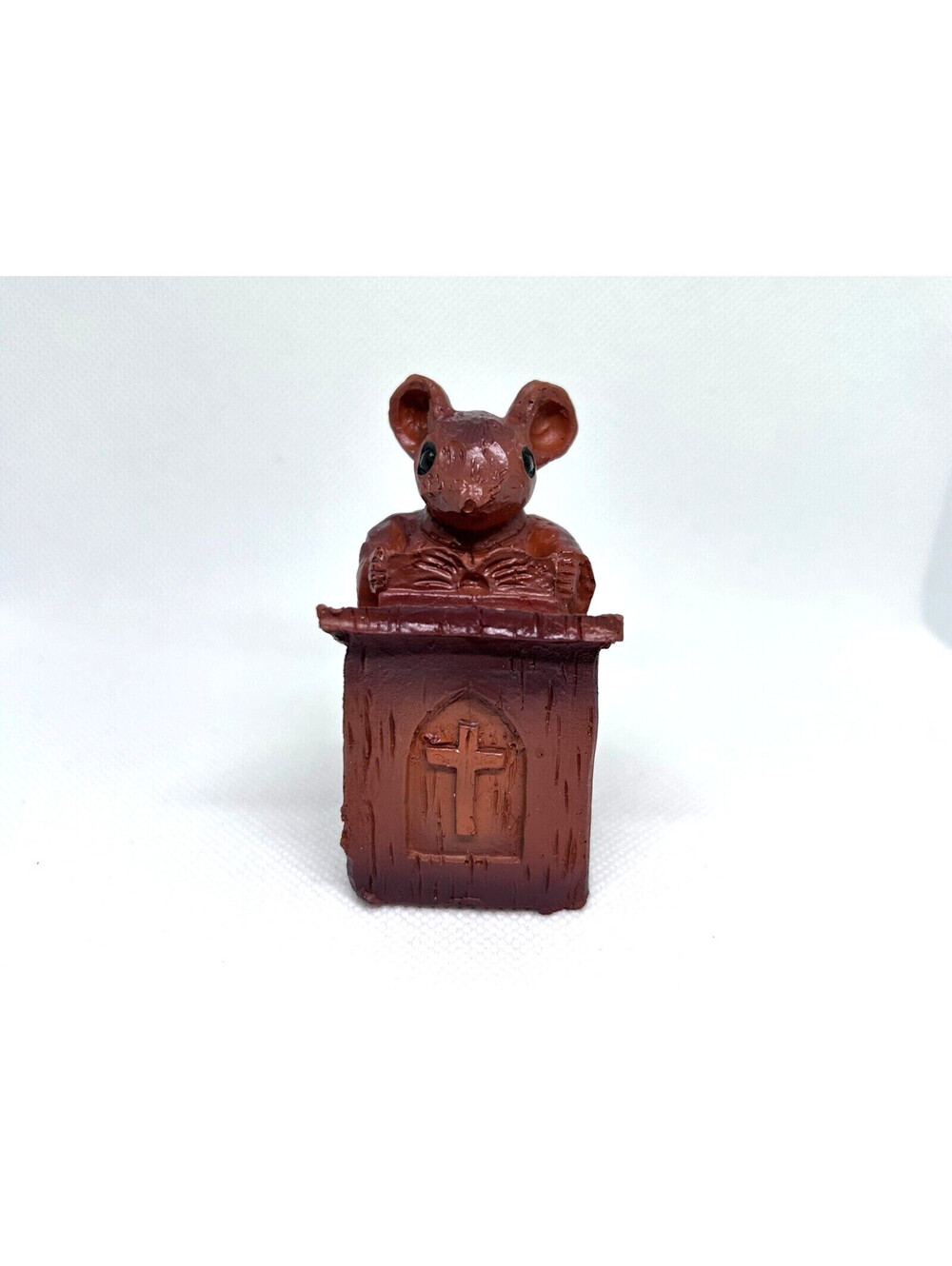Wood Carving Church Mouse Preacher Pastor Minister